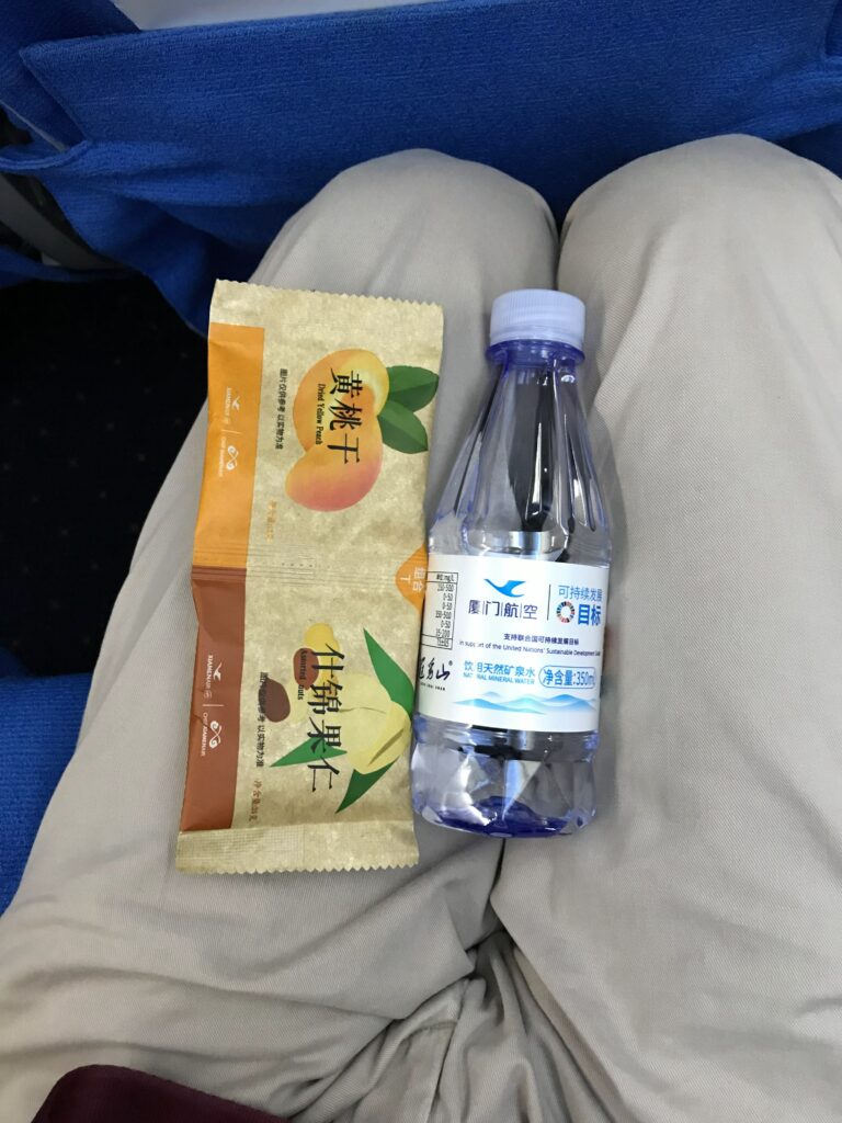 Snack and water